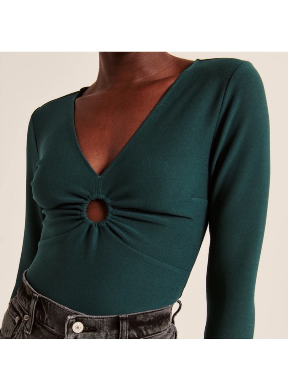 Abercrombie Women's Long-Sleeve O-Ring Top